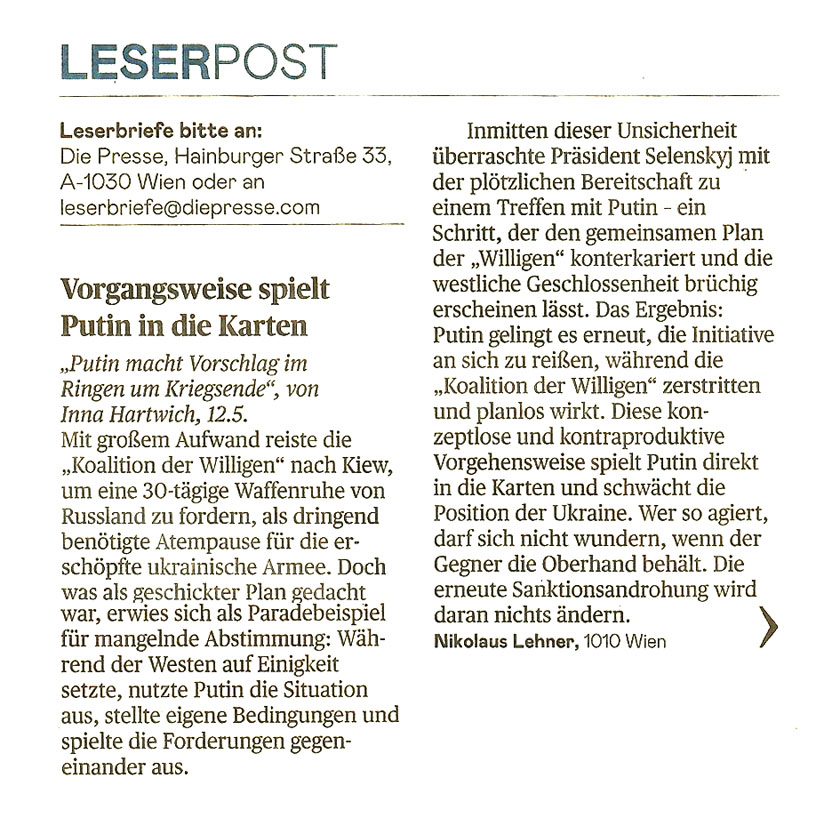 Leserbrief 