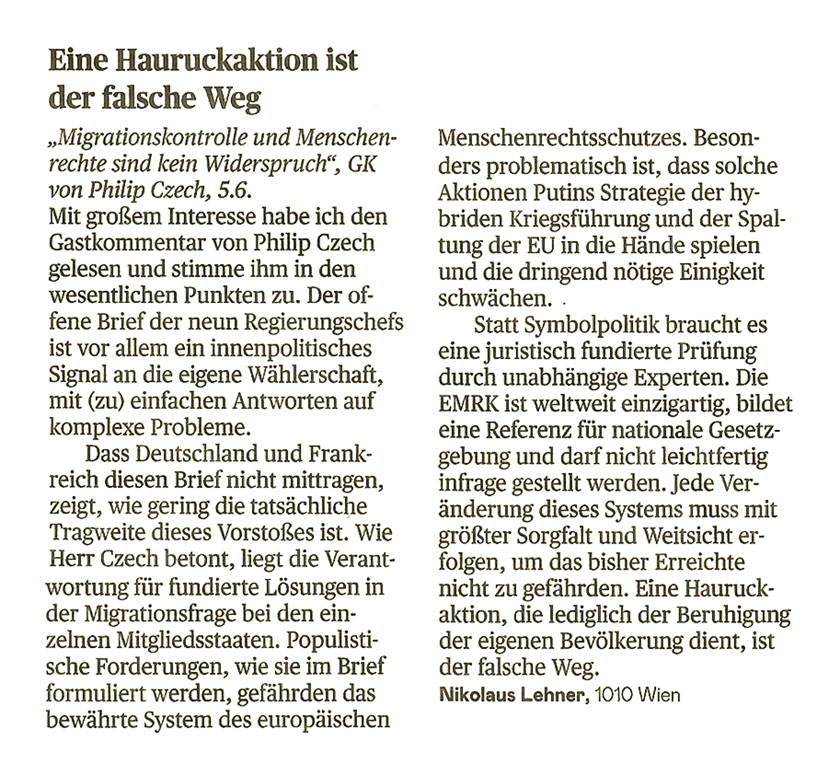 Leserbrief 