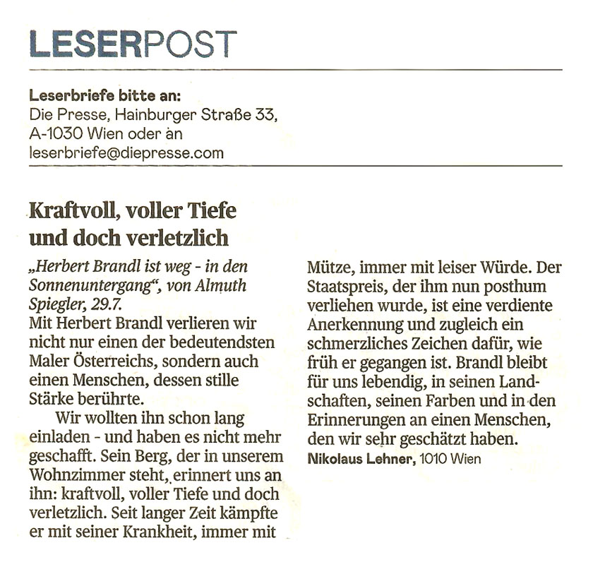 Leserbrief 