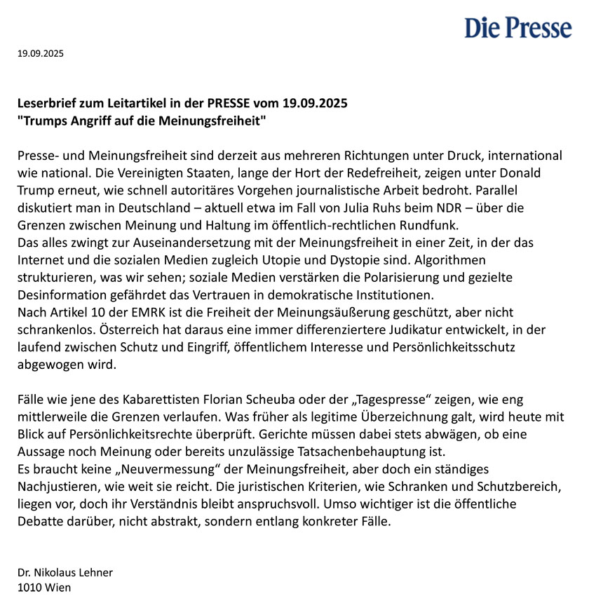 Leserbrief 