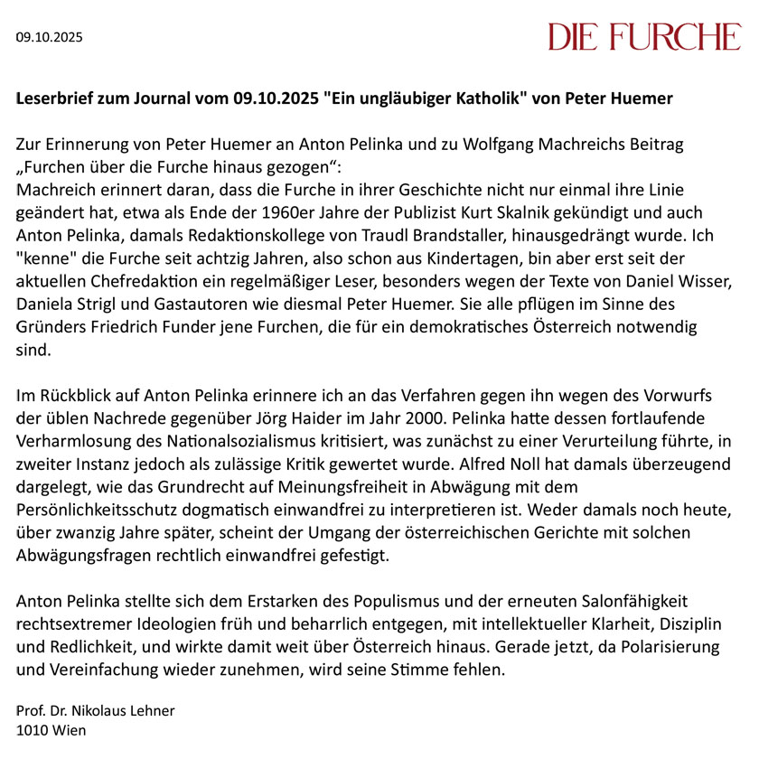 Leserbrief 